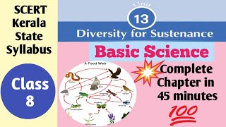 Diversity For Sustenance  SCERT Kerala State Syllabus Basic Science  Chapter 12 [upl. by Craven]