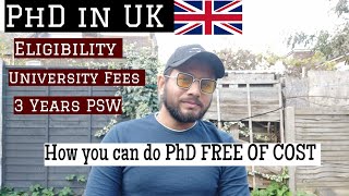 PhD in UK as an INTERNATIONAL STUDENT  Detailed Video on PhD in UK 🇬🇧 [upl. by Adleme64]