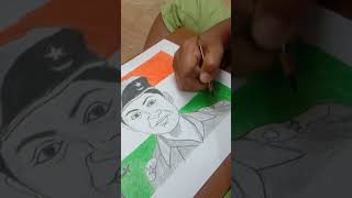 Gallantry Award winner 🏅 Indian Army Officer Mitali Madhumita gaari drawing 🙏 [upl. by Itsuj]