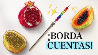 AGUJA MÁGICA ¿Cómo BORDAR con CUENTAS [upl. by Ludeman727]