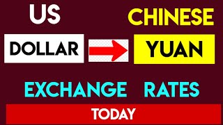 1 USD to CNY  Convert US Dollars to Chinese Yuan Renminbi Currency Exchange Rates Today [upl. by Aredna]