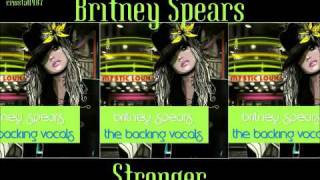 Britney Spears Stronger Instrumental with Backing Vocals [upl. by Glass730]