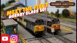 Meet the Fleet  Hornby Class 50  Largest Collection on YouTube modelrailways modeltrains hornby [upl. by Amar]