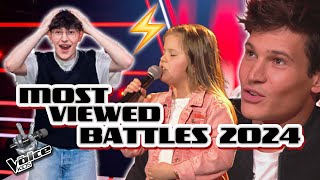 TOP 5  MOST VIEWED Battles of 2024 Germany  The Voice Kids [upl. by Kenison192]