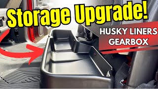 Husky Liners GearBox Storage Box  Huge Difference [upl. by Llennahs180]