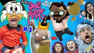 DUCKTALES Treasure vs GANG BEASTS FGTEEV DR HELLO NEIGHBOR amp Granny Family Royale 3 Skit [upl. by Richmond]