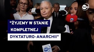 PKW odrzuciła sprawozdanie finansowe PiS Kaczyński zabrał głos Mówił o quotdyktaturoanarchiiquot [upl. by Zetnahs739]