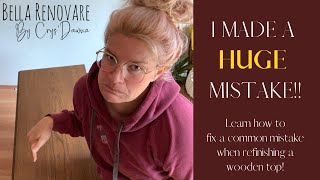 I MADE A HUGE MISTAKE Staining Furniture For Beginners Fixing A Common Mistake With Bella Renovare [upl. by Craner]