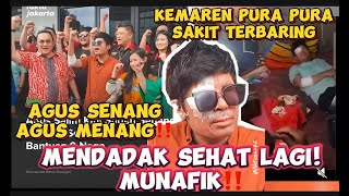 KEMAREN SAKIT SEKARANG JOGET‼️ AGUS BUAT GRUP DONASI SARANGHEYO INDONESIA RAJA DRAMA⁉️ [upl. by Gant524]