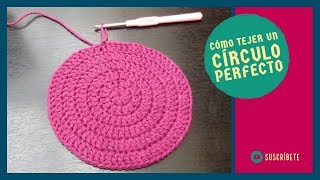 Cómo tejer un círculo perfecto 🔴 a crochet [upl. by Alym335]