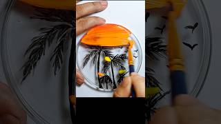 Acrylic scenery Painting for Beginners  StepbyStep Art Tutorial shorts painting [upl. by Introk]