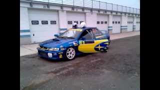 Subaru GC8 Cyclic Idle at track [upl. by Newby]