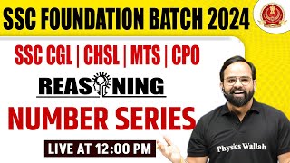 SSC CGL CHSL MTS amp CPO Number Series Reasoning  SSC 2024 Reasoning Classes by Sachin Modi Sir [upl. by Rora]