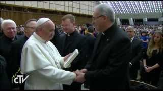 Pope Francis Meets the Students of Pontifical Jesuit Universities in Rome [upl. by Gallard749]