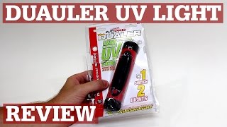 Flashlight Review  The Dualer UV Light from AutoZone [upl. by Enilatan]