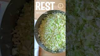 Sauerkraut recipe in less than a minute [upl. by Lishe]