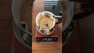 The Kalita Wave 155 Pourover Dripper pourovercoffee [upl. by Nedgo]