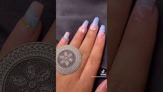 Gel nail extensions process nailartdesigns nails [upl. by Oijile]