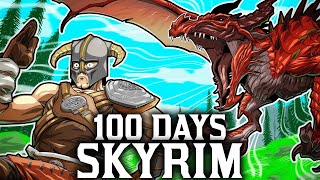 I Spent 100 Days In Skyrim Legendary Survival Heres What Happened [upl. by Acinod819]