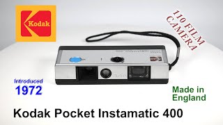 1972 Kodak Pocket Instamatic 400  110 Film Camera [upl. by Mosera]