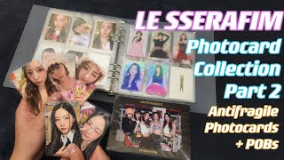 Photocard LE SSERAFIM Photocard Collection Part 2 Antifragile OT5 Photocards  POBs [upl. by Nyasuh]