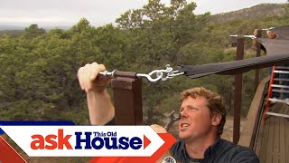 How to Install a Shade Sail for a Deck  Ask This Old House [upl. by Cheston]