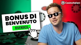 BONUS di BENVENUTO nei Casinò ADM in Italia [upl. by Meehyr954]