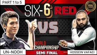 🔴Unnooh vs Hossein Vafaei Six6 Red World Championship 2K23 SemiFinalPart1 to 5​⁠snsnooker30 [upl. by Stafani379]