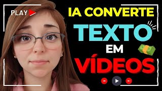 Converta TEXTOS em VÍDEOS com essa FERRAMENTA de IA [upl. by Kira]