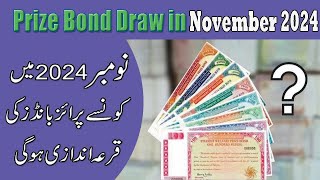 Prize Bonds Draw in November 2024  Prize Details and Tax [upl. by Aohk]