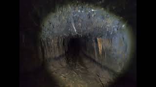 Abseiling into a collapsed abandoned and flooded gold mine [upl. by Ical]