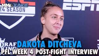 Dakota Ditcheva Was Confident in Win But Now Real PFL Work Begins  PFL Week 4 [upl. by Hokanson]