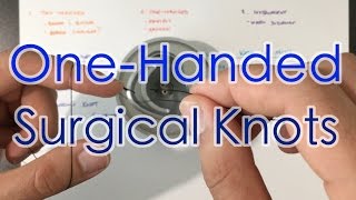 How to Tie Surgical Knots OneHanded TwoHanded Suture Tying Instrument Ties 24 [upl. by Einal]