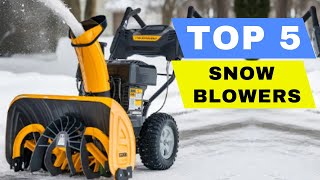 Top 5 Best Snow Blower 2024 Review  Best GasPowered Snow Blowers  Buying Guide amp Comparison [upl. by Tut]