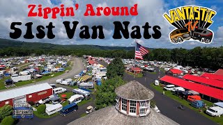 Zippin Around the 51st Van Nationals  Franklin County Fairgrounds July 2024 Greenfield MA USA [upl. by Isle]