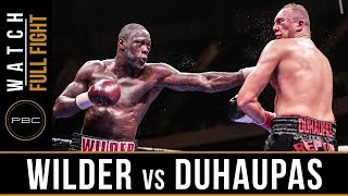 Wilder vs Duhaupas FULL FIGHT Sept 26 2015  PBC on NBC [upl. by Anecuza]