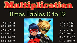 Miraculous Ladybug Multiplication Facts Times Tables 112  Miraculous Tales of Ladybug and Cat Noir [upl. by Naillil139]