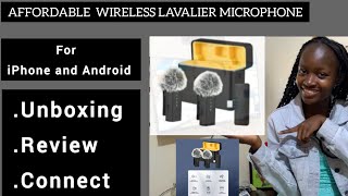 BEST CONTENT CREATION MICROPHONES ANDROID AND IPHONE UNBOXING AND REVIEW  contentcreator [upl. by Remle475]