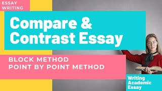 How to Write Compare and Contrast Essay with Examples Block Method  Point by Point Method [upl. by Buschi]