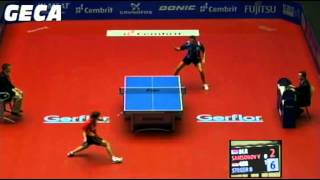 Vladimir Samsonov vs Bastian StegerEuropean Championships 2012 [upl. by Leak]