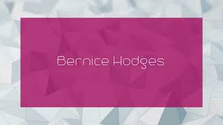 Bernice Hodges  appearance [upl. by Assital783]