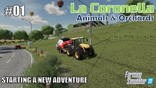 STARTING A NEW ADVENTURE  01 LA CORONELLA  Animals amp Orchards  FS22 PS5HD [upl. by Petite929]