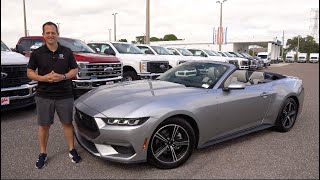 Is the 2024 Ford Mustang a BETTER convertible sports car than a Mazda Miata [upl. by Magena694]