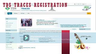 TDS TRACES REGISTRATION TAMILENGLISH [upl. by Aile]