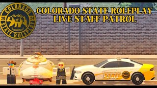 🔴LIVE  Colorado State Roleplay Staff Patrol  Roblox ERLC [upl. by Christyna]