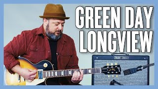 Green Day Longview Guitar Lesson  Tutorial [upl. by Nillad]