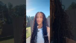 Boho Knotless Braids boho knotlessbraids aleachebeautystudio vlog dayinmylife [upl. by Anaek]