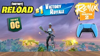 Fortnite Chapter 2 Remix Reload  2 Mythic Drum Guns In One Game  High Kill Gameplay  Controller [upl. by Shevlo593]