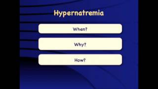 Hypernatremia When why and how [upl. by Dupre]