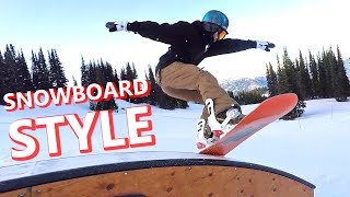 TIPS FOR SNOWBOARDING WITH STYLE [upl. by Sheryle805]